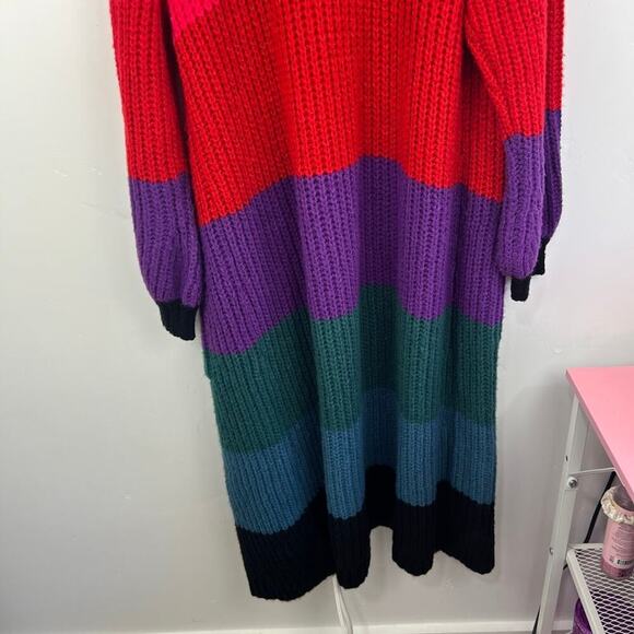 Torrid chunky duster color block balloon sleeves plus size 1x - Picture 9 of 11